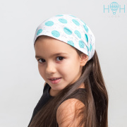 Косынка мята в горох (100% хлопок) HohLoon