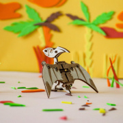 Конструктор дервянные детали   Деревянный конструктор "Птеродактиль" 29 дет. 5289798