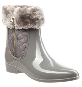 Резиновые сапожки для девочки KEDDO 877911/01-03 (серый/ПВХ)