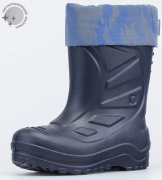 Резиновые сапожки для мальчика Котофей 365146-13 (синий/ЭВА)