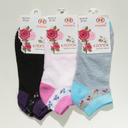 Носки для девочки разноцветные цветок Ромашка