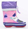 Резиновые сапожки для девочки Котофей 166125-11 