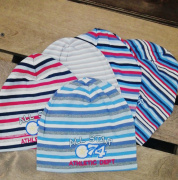 Шапка ambra разноцветные полоска (10% акрил, 90% хлопок) МШ-000024