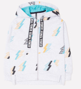 Жакет для мальчика св. серый меланж, молнии Crockid КР 300938