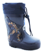 Резиновые сапожки для мальчика Буратино D006A (синий/резина)