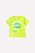Футболка зеленая для мальчика  Crockid