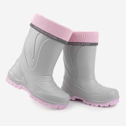 Резиновые сапожки для девочки Капика 1354т (серый/ЭВА)