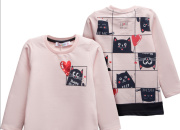 Джемпер розовый с котиками PITIKI