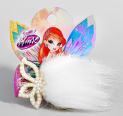 Заколка микс Зажим ВИНКС, "Цветы" с искусственным мехом, 7,5*7,5 см Winx()