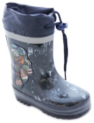 Резиновые сапожки для мальчика Дракоша 13 (синий/резина)