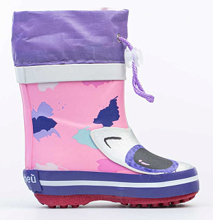 Резиновые сапожки для девочки Котофей 166125-11 