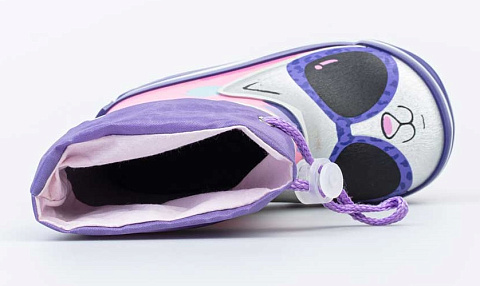 Резиновые сапожки для девочки Котофей 166125-11 